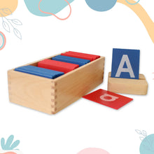 Load image into Gallery viewer, Alphabet Sandpaper Letters: Both Lowercase and Uppercase Letters (Montessori Teaching Tool)
