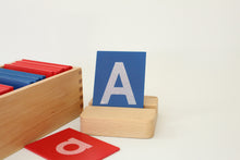 Load image into Gallery viewer, Alphabet Sandpaper Letters: Both Lowercase and Uppercase Letters (Montessori Teaching Tool)
